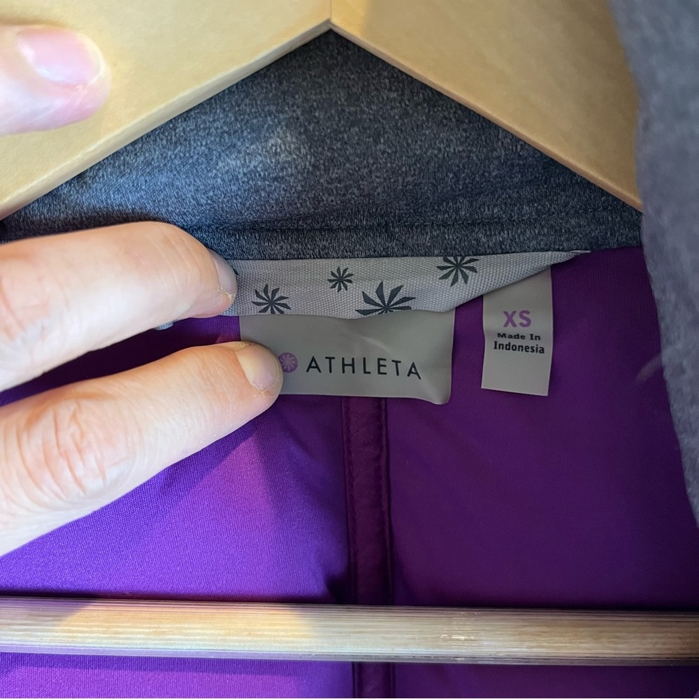 Athleta Limber convertible Goose Down Jacket gray size XS - Picture 3 of 15